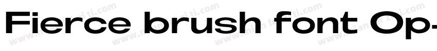 Fierce brush font Op字体转换